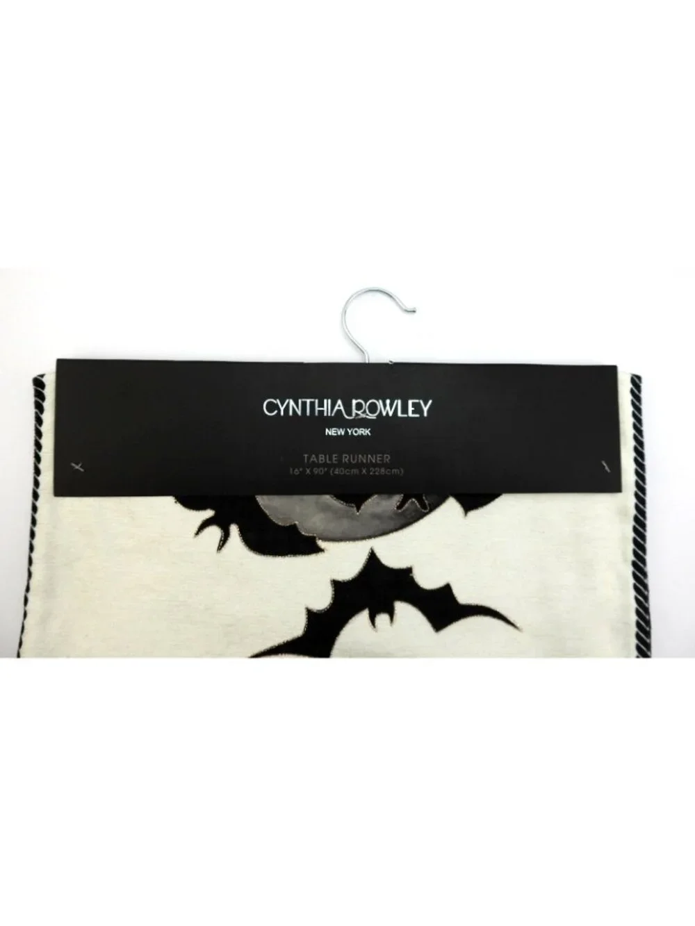 Cynthia Rowley Halloween Haunted House Bats Pumpkins Table Runner NWT